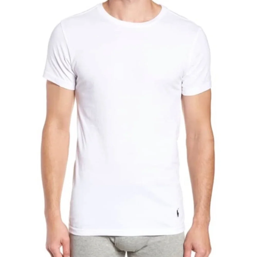 RALPH LAUREN NEW Set of 5 Large Slim Fit Crewneck Undershirts